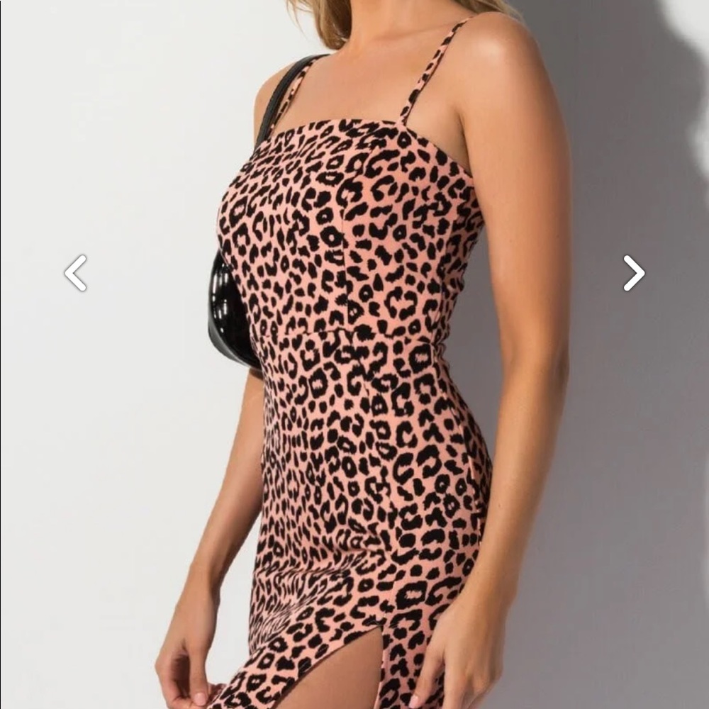 Pink Cheetah Print Dress